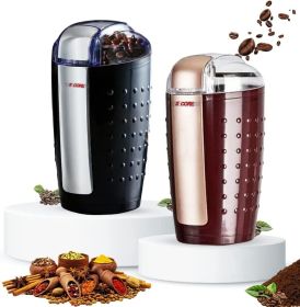 5 Core 2 Pack Coffee Grinder 5 Ounce Electric Large Portable Compact 150W Spice Grinder Perfect for Spices, Dry Herbs Grinds Course Fine Ground Beans