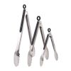 Stainless Steel Kitchen Tongs Set of 3, Locking Metal Food Tongs Non-Slip Grip