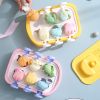 Silicone Ice Lattice Boat Shape DIY Children's Homemade Ice Cream Mold Ice Cream Chocolate Making Mold Removable Silicone Popsicle Molds;  Cute Ice Po
